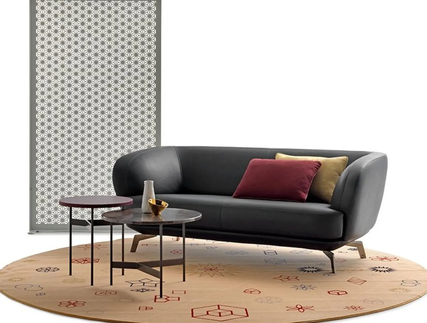 Clearance Leolux Flint Zitbank Zwart