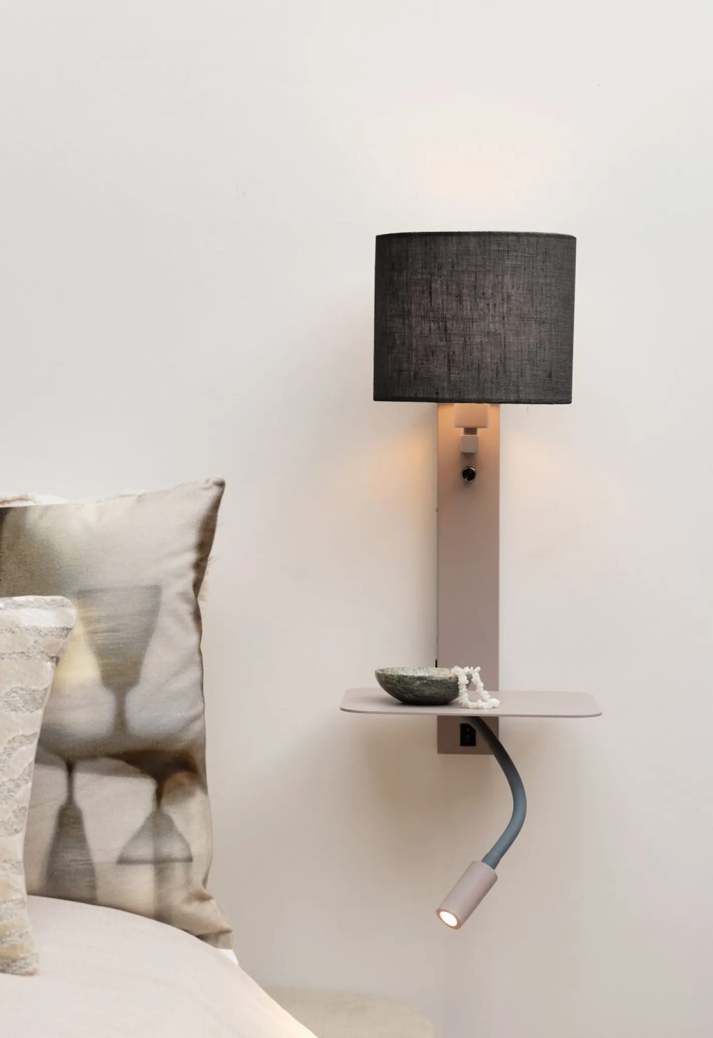 New It's about RoMi Florence Wandlamp Sand, Black