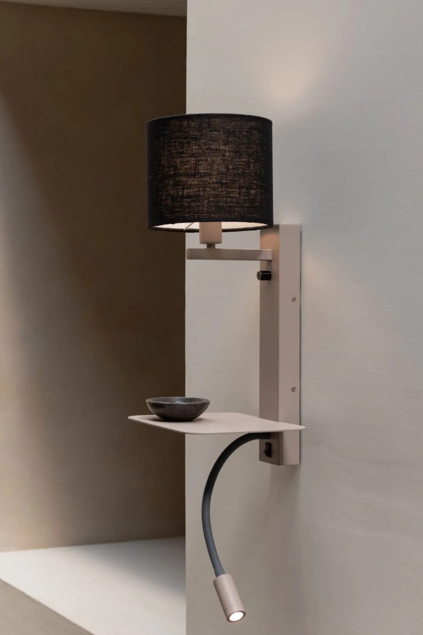 New It's about RoMi Florence Wandlamp Sand, Black