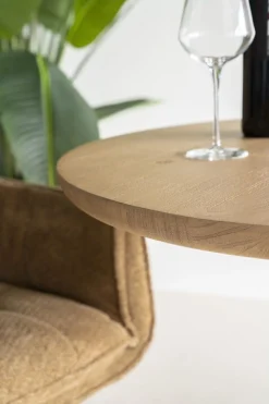 Hot Eleonora Florent Rond Bijzettafel Naturel