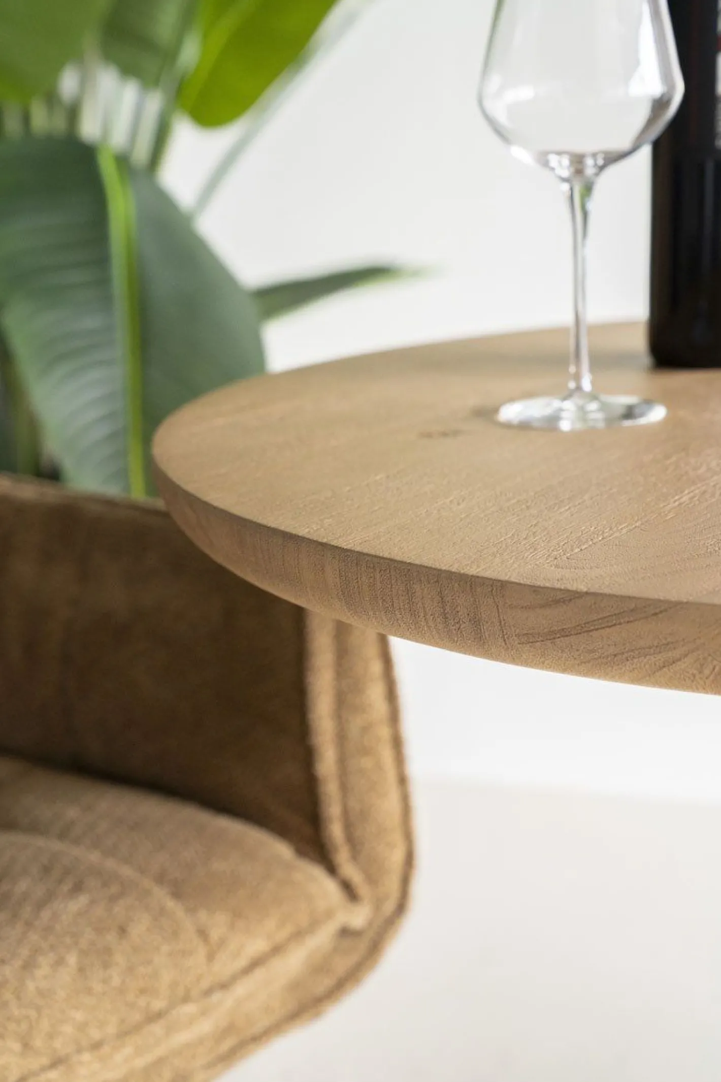 Hot Eleonora Florent Rond Bijzettafel Naturel