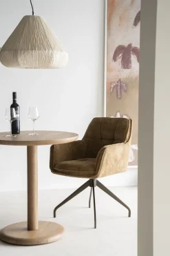 Best Eleonora Florent Rond Bijzettafel Lichtbruin