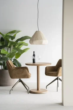 Best Eleonora Florent Rond Bijzettafel Lichtbruin