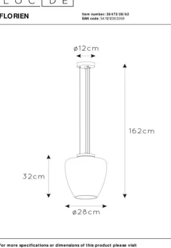 Discount Lucide Florien Hanglamp Goud