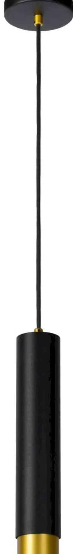 Discount Lucide Floris Hanglamp Zwart, Goud