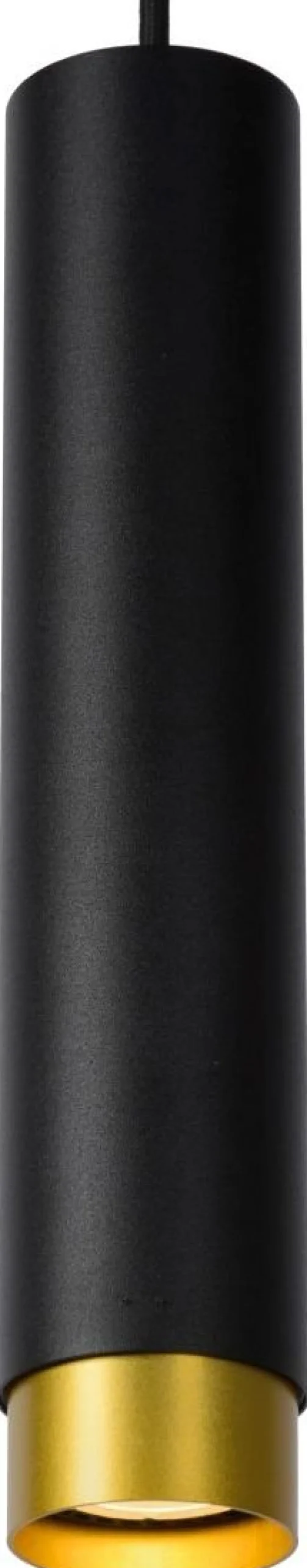 Discount Lucide Floris Hanglamp Zwart, Goud