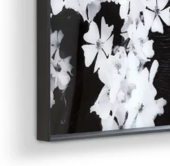 Hot COCO maison Flower Elephant Wanddecoratie Zwart, Grijs, Wit