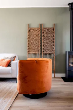 Sale Dutchbone Flower Fauteuil Orange