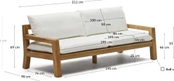Discount Kave Home Forcanera Tuinbank Beige, Bruin