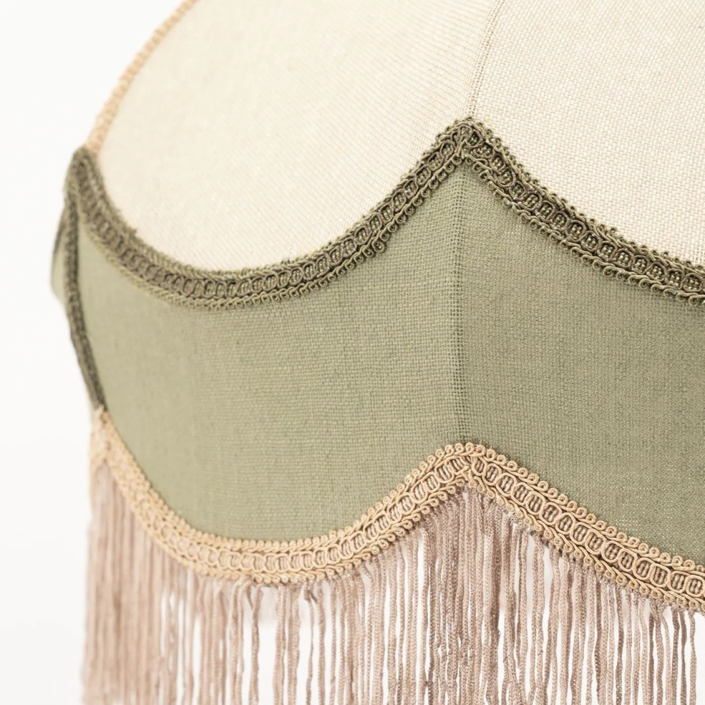 Clearance By Boo Fringaloo Hanglamp Naturel, Groen, Roze