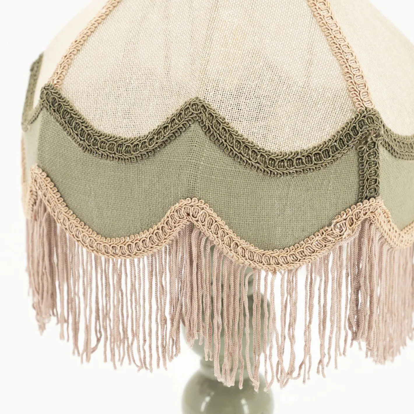 Hot By Boo Fringaloo Tafellamp Naturel, Groen, Roze