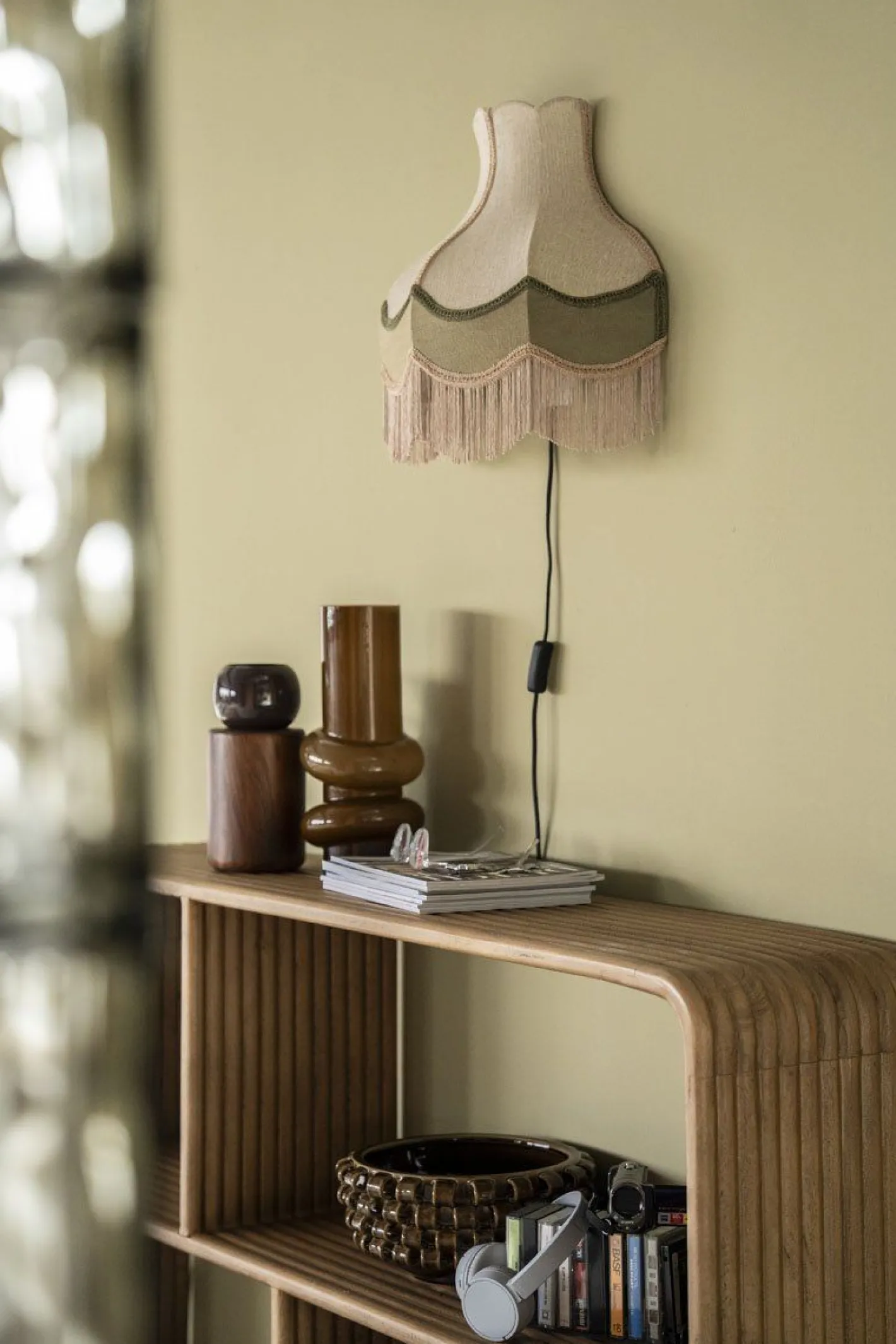 Outlet By Boo Fringaloo Wandlamp Naturel, Groen, Roze