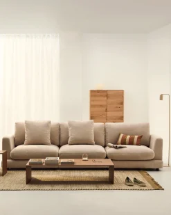 Kave Home Gala 4-Zitsbank Beige