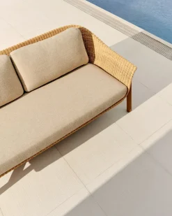 Kave Home Galea Tuinbank Beige, Naturel