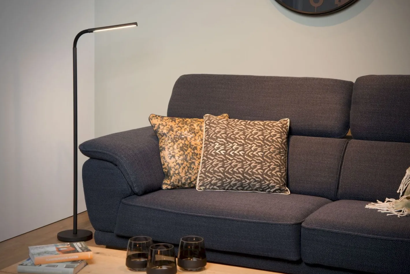 Lucide Gilly Vloerlamp Zwart