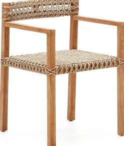 Kave Home Giverola Tuinstoel Naturel