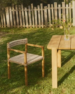Kave Home Giverola Tuinstoel Naturel