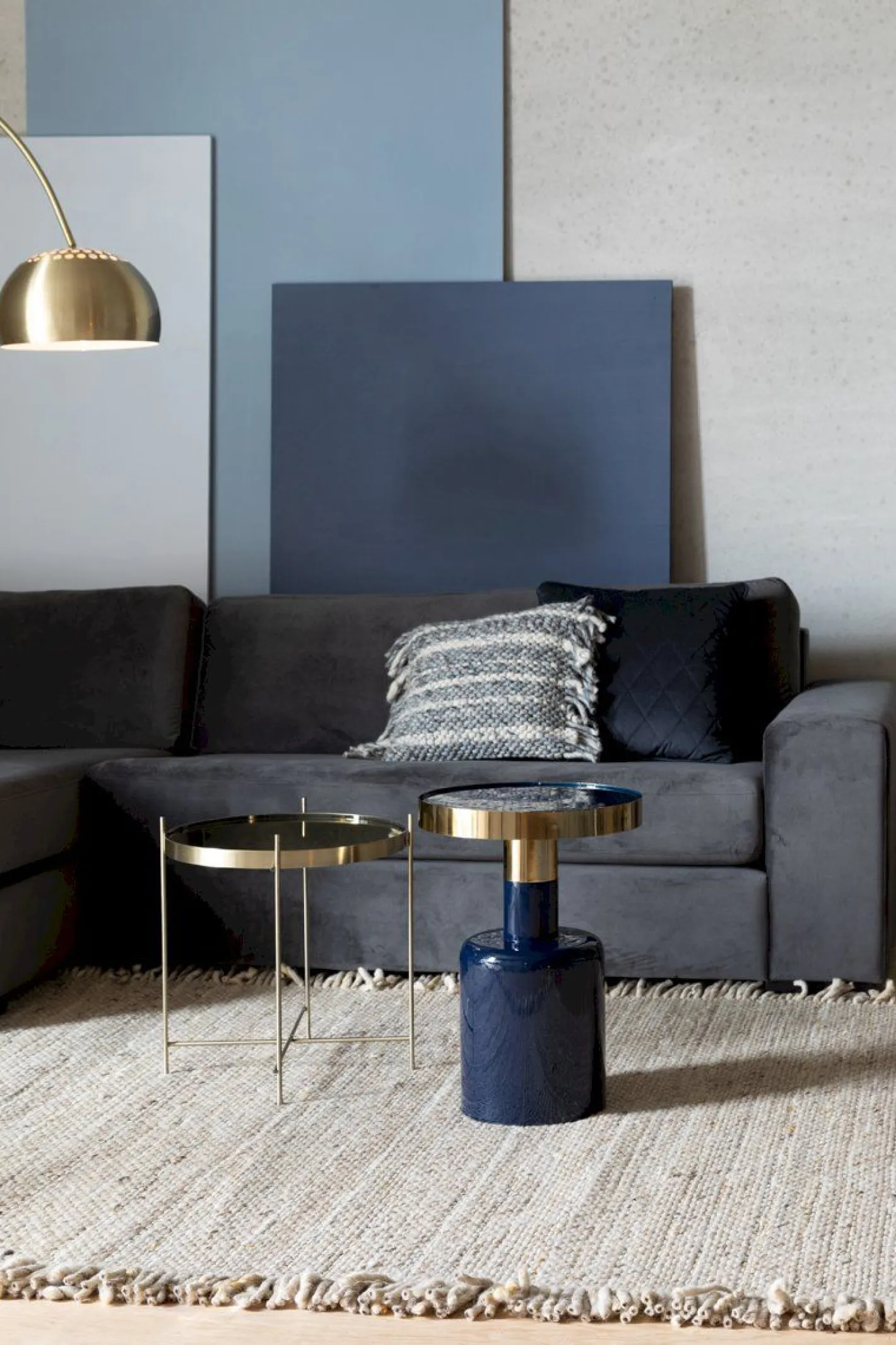 Outlet Zuiver Glam Bijzettafel Blauw
