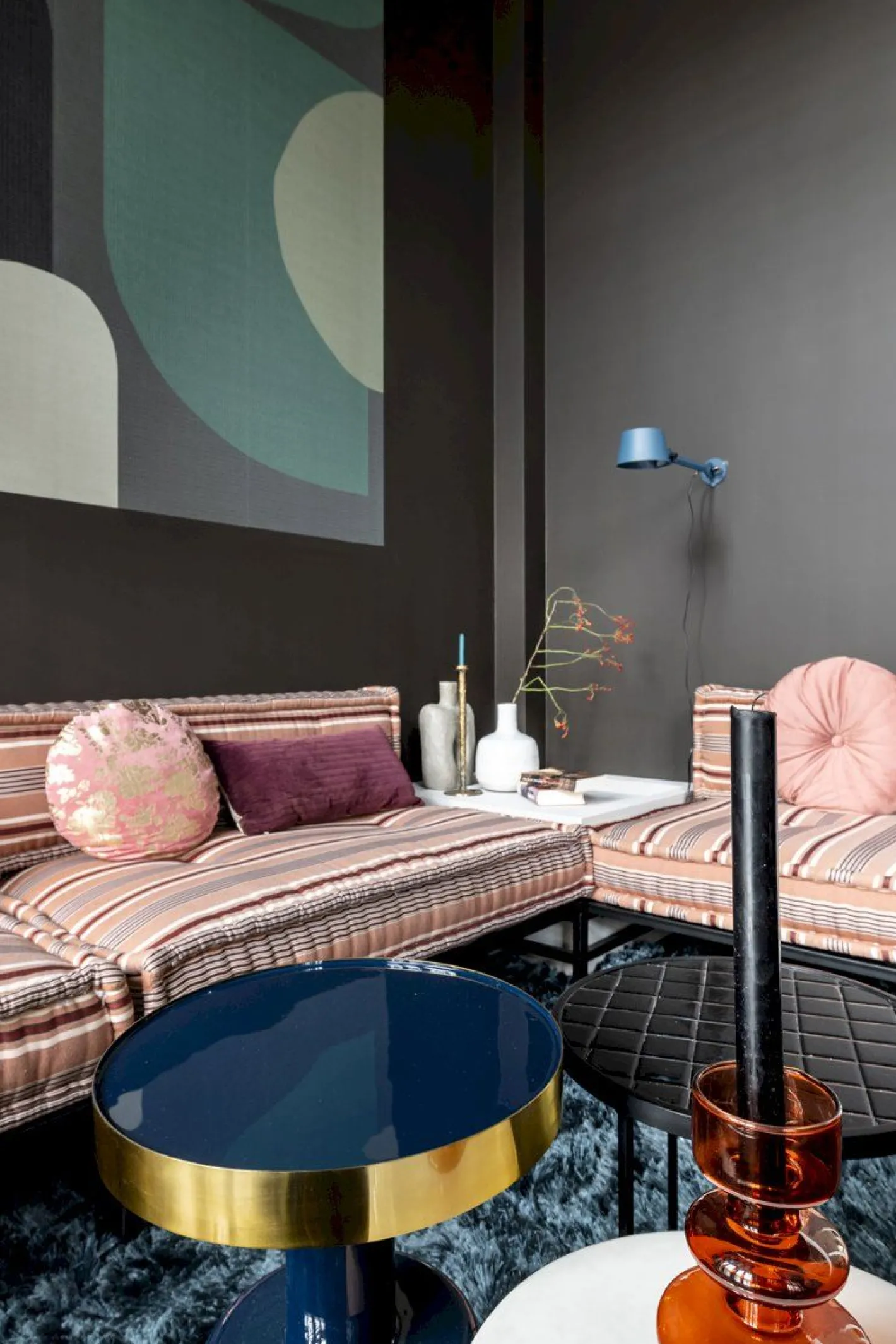 Outlet Zuiver Glam Bijzettafel Blauw
