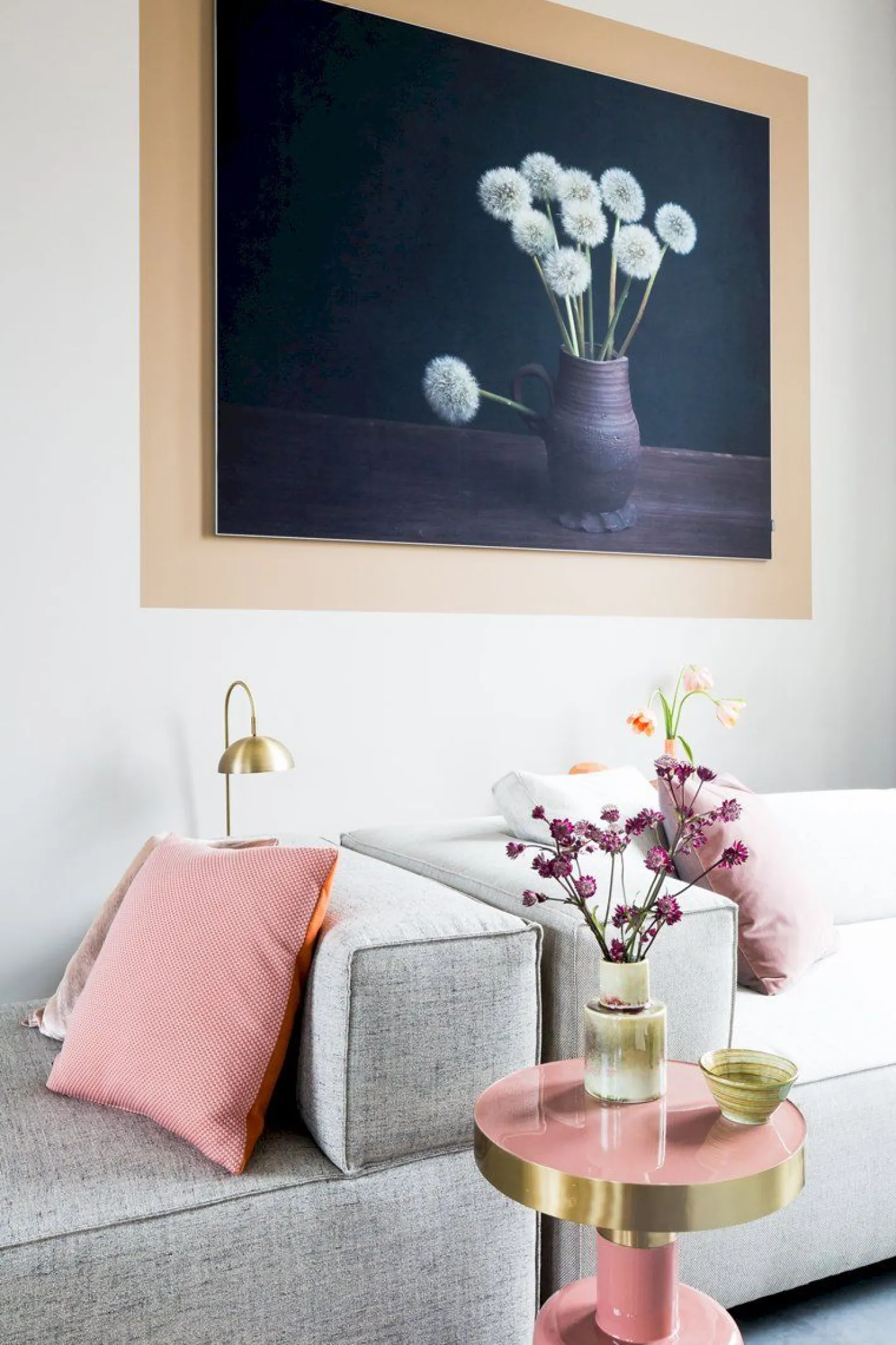 Sale Zuiver Glam Bijzettafel Roze