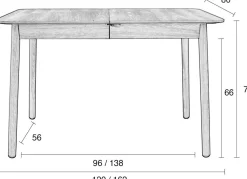 Best Zuiver Glimps Uitschuiftafel Natural