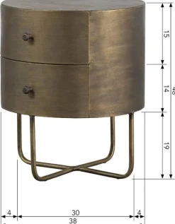 Sale WOOOD Glossy Kast Antique Brass