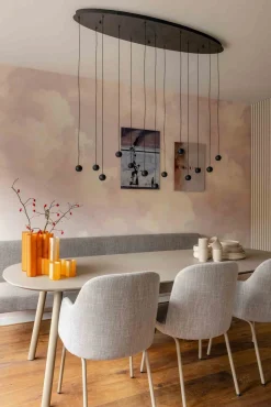 New Eijerkamp Collectie Grace Ovaal Hanglamp Zwart