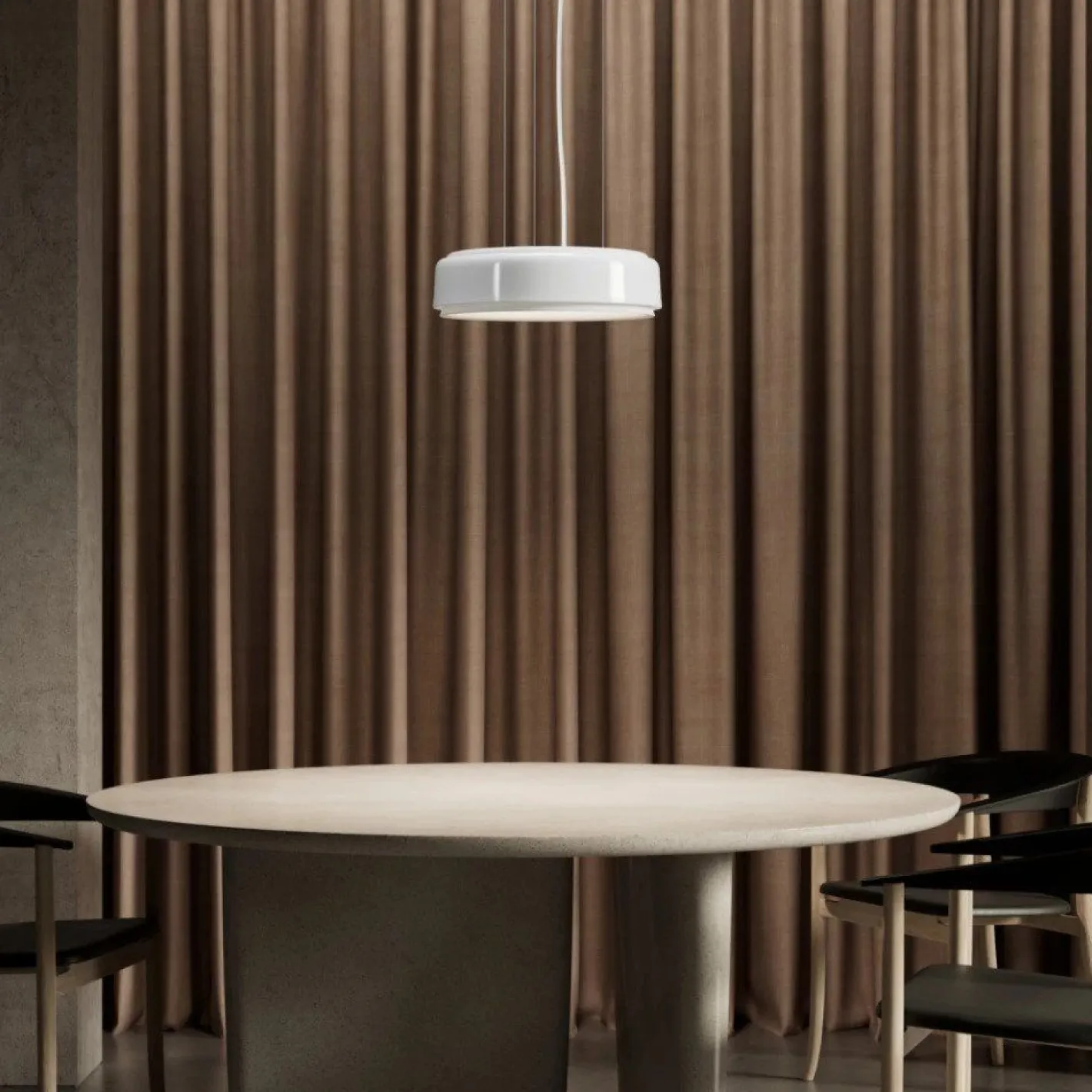 Online Louis Poulsen Grand Suspended Hanglamp Champagne, Cord White