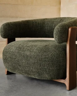 Clearance Kave Home Granite Fauteuil Groen
