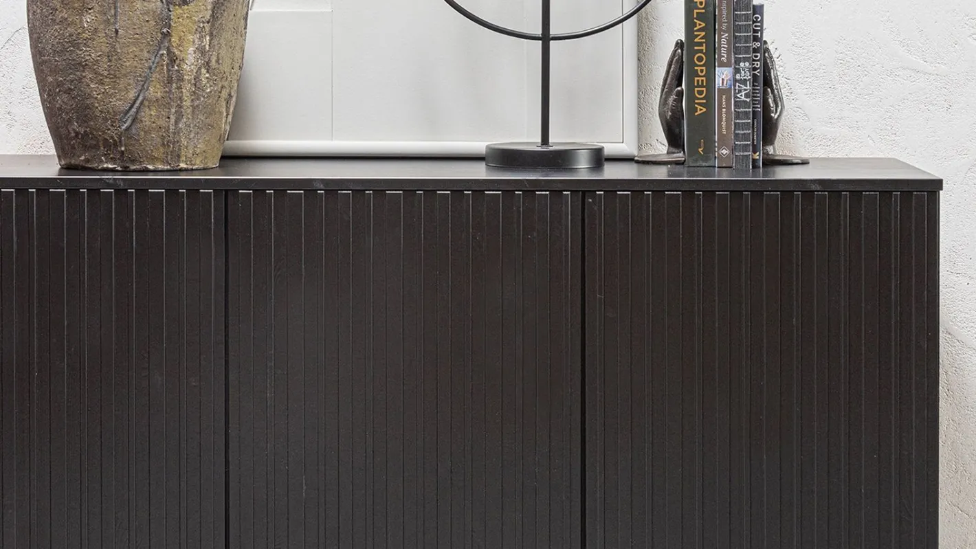 Clearance WOOOD Gravure Dressoir Black