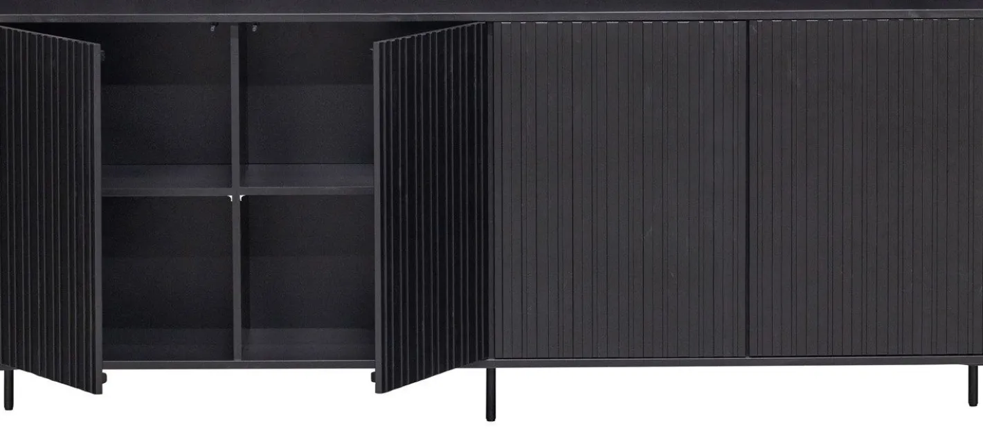 Clearance WOOOD Gravure Dressoir Black