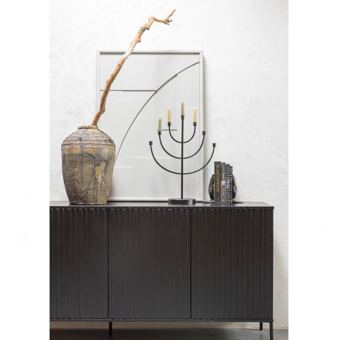 Clearance WOOOD Gravure Dressoir Black