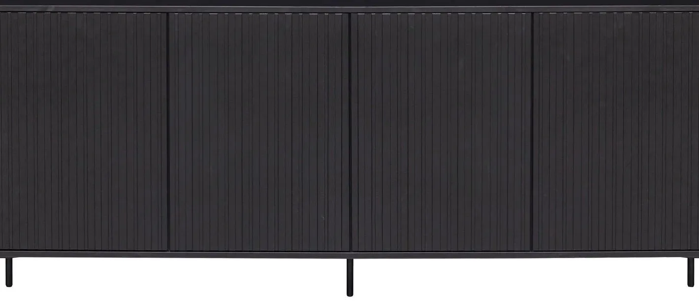 Clearance WOOOD Gravure Dressoir Black
