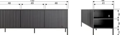 Outlet WOOOD Gravure Medium Tv-meubel New Grenen