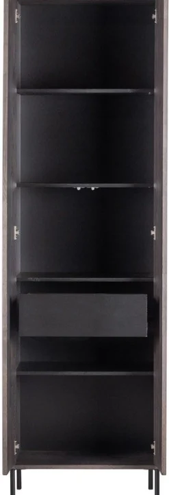 Hot WOOOD Gravure Opbergkast Espresso