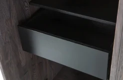 Hot WOOOD Gravure Opbergkast Espresso