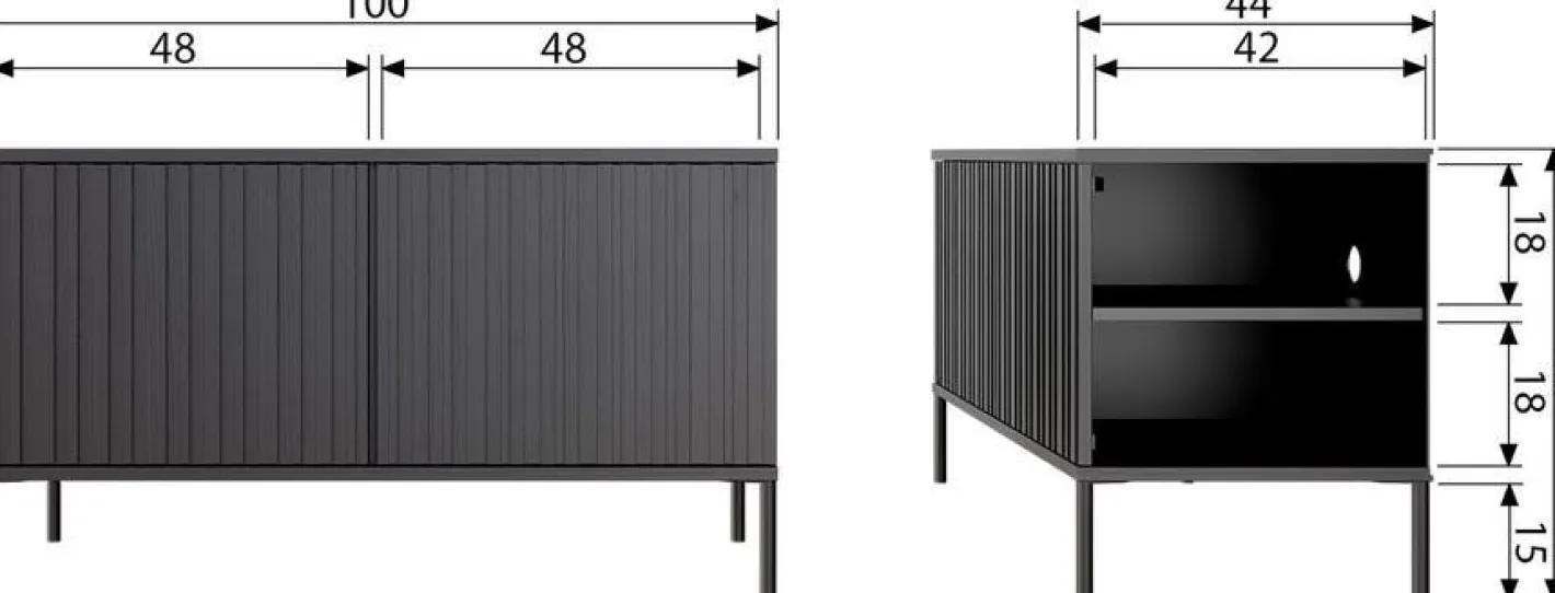 Outlet WOOOD Gravure Small TV-meubel Natural