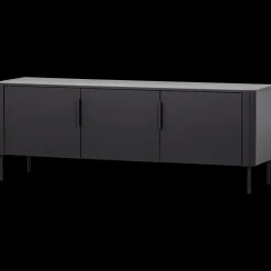 Best WOOOD Gunnar 3-deurs Tv-meubel Matzwart