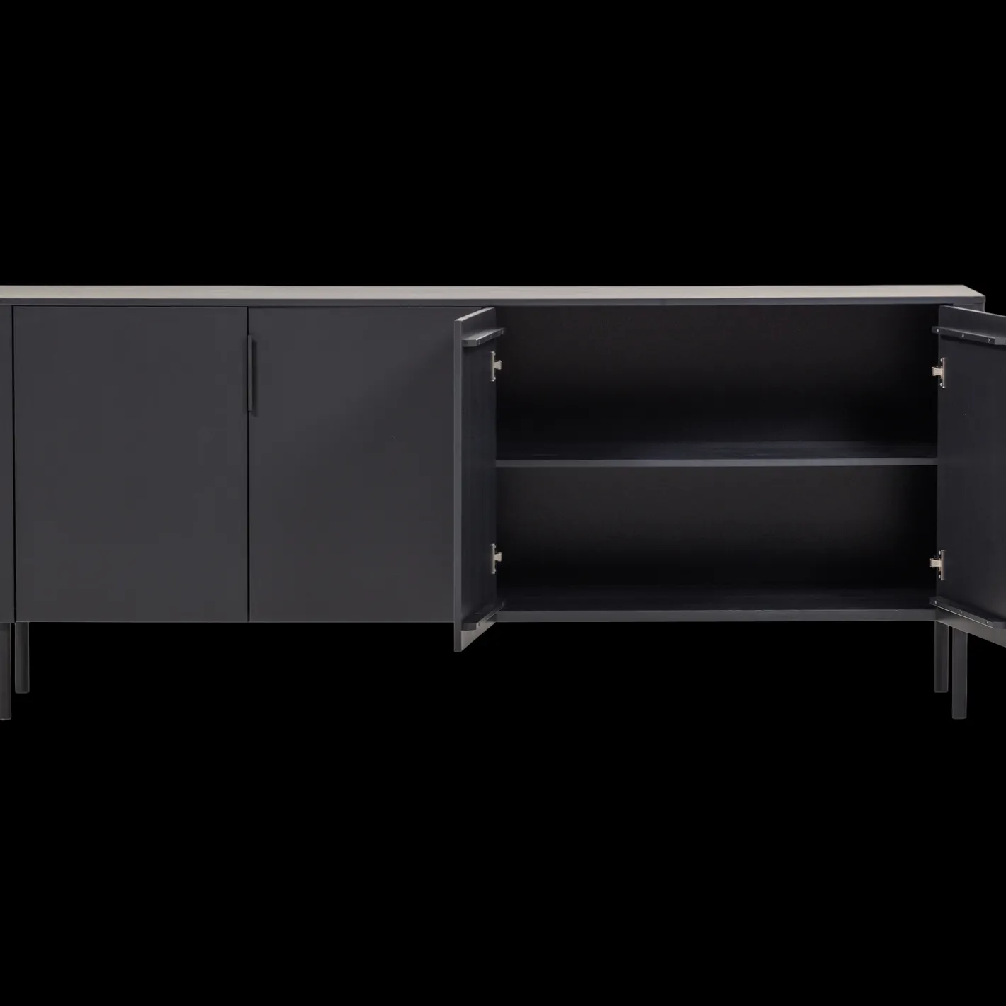 Clearance WOOOD Gunnar Dressoir Matzwart