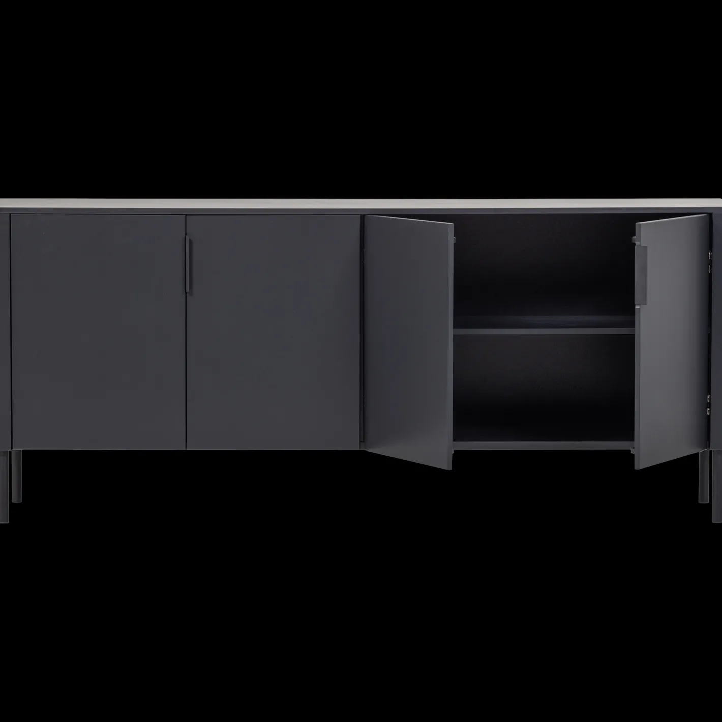 Clearance WOOOD Gunnar Dressoir Matzwart