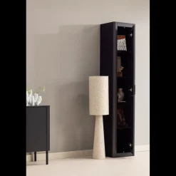 Outlet WOOOD Gunnar Hoge Opbergkast Matzwart