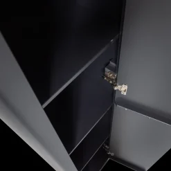 Outlet WOOOD Gunnar Hoge Opbergkast Matzwart