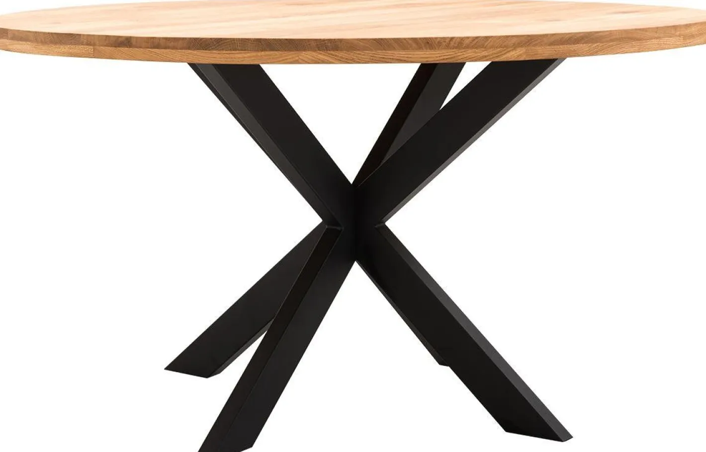 Trendhopper Haiko Basic Eettafel Naturel, Zwart