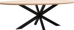 New Trendhopper Haiko Ovaal Eettafel Naturel, Zwart