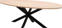 New Trendhopper Haiko Ovaal Eettafel Naturel, Zwart