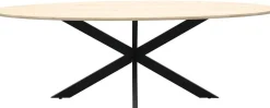 New Trendhopper Haiko Ovaal Eettafel Naturel, Zwart