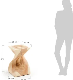 Best Kave Home Hakon Bijzettafel Naturel
