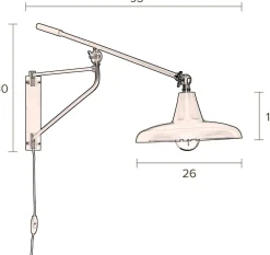 Sale Dutchbone Hector Wandlamp Teal