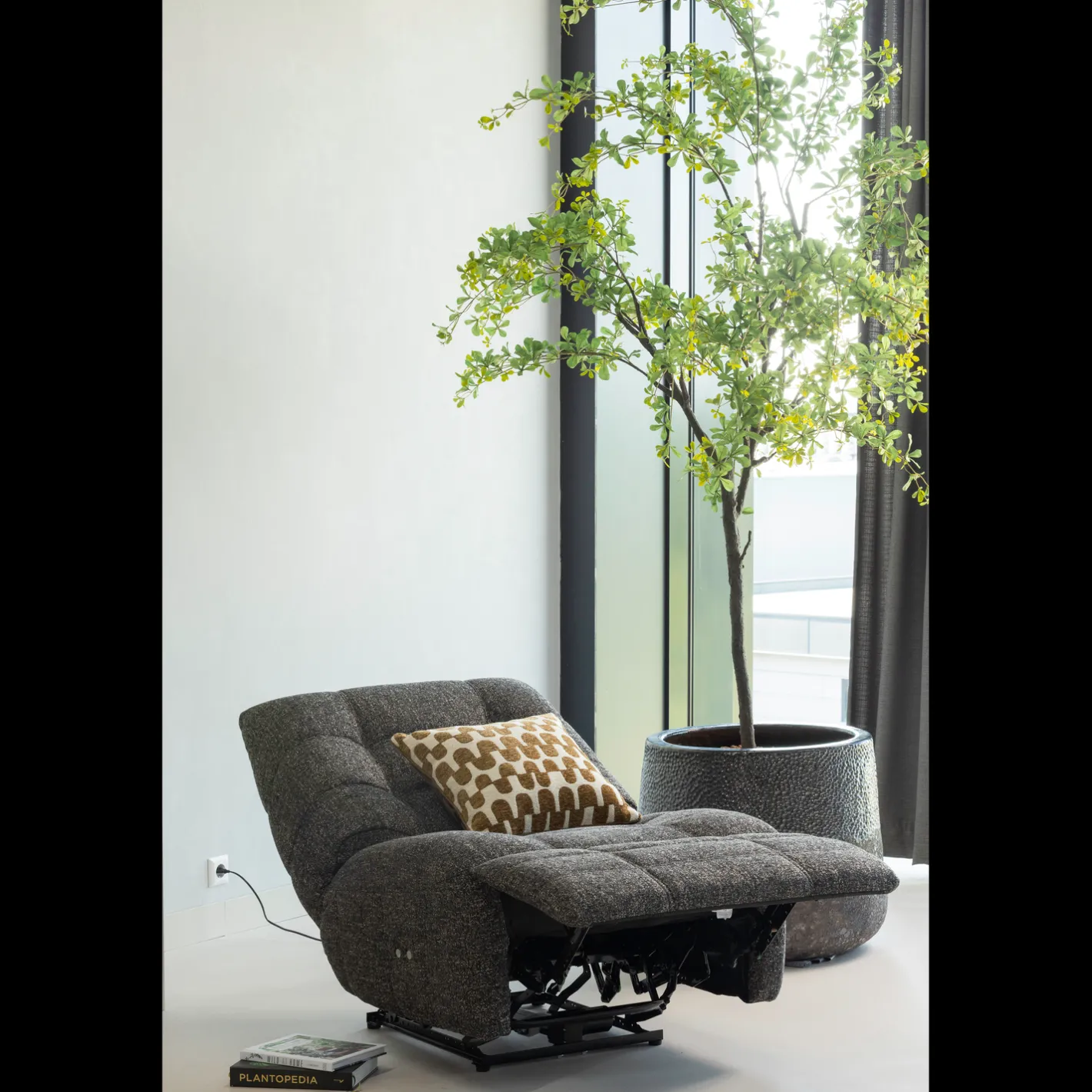 New WOOOD Hein Relaxfauteuil Antraciet