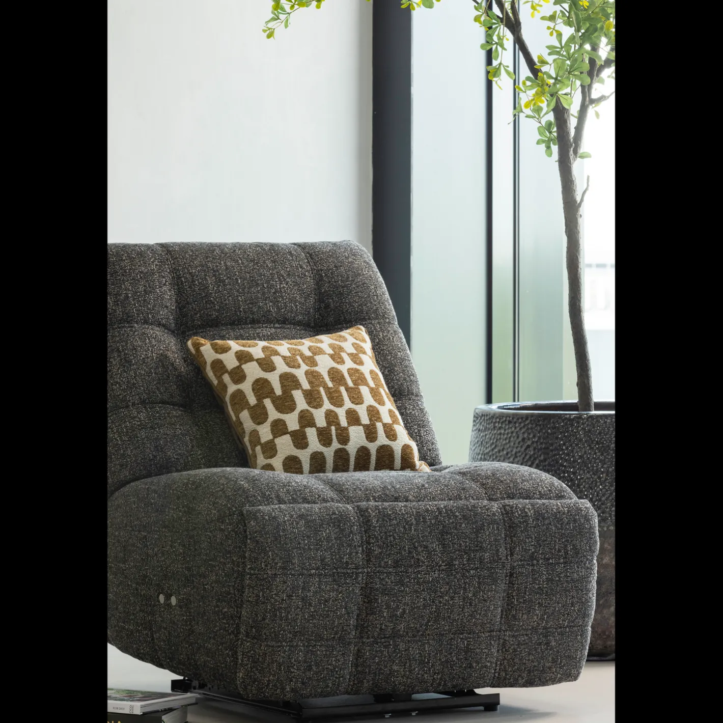New WOOOD Hein Relaxfauteuil Antraciet